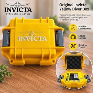 Invicta Impact One Slot Yellow Dive Case Watch Box ONLY New